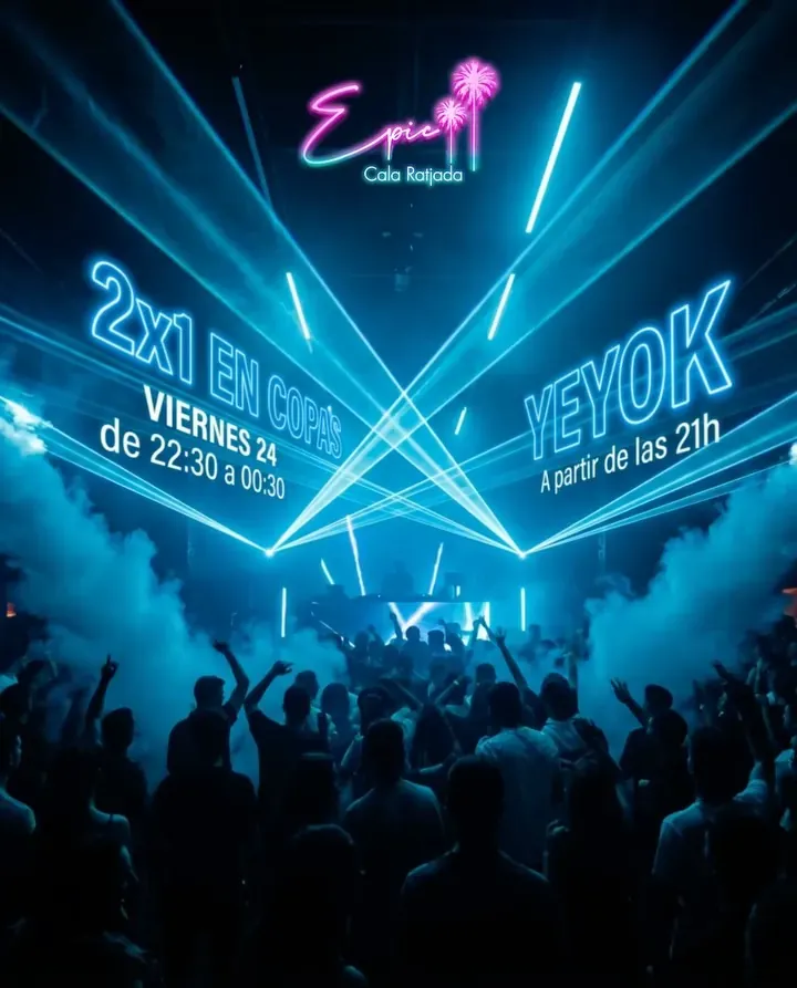 Epic Cala Ratjada event flyer