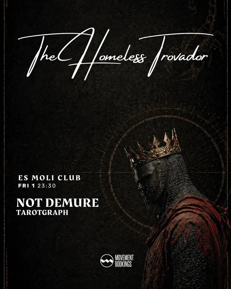 The Homeless Trovador event flyer