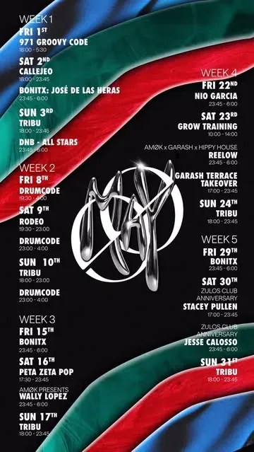 Amok event flyer