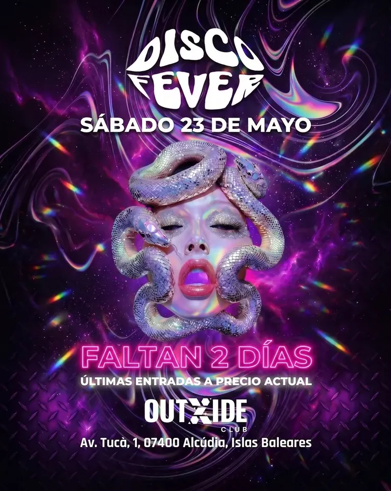 Disco Fever event flyer