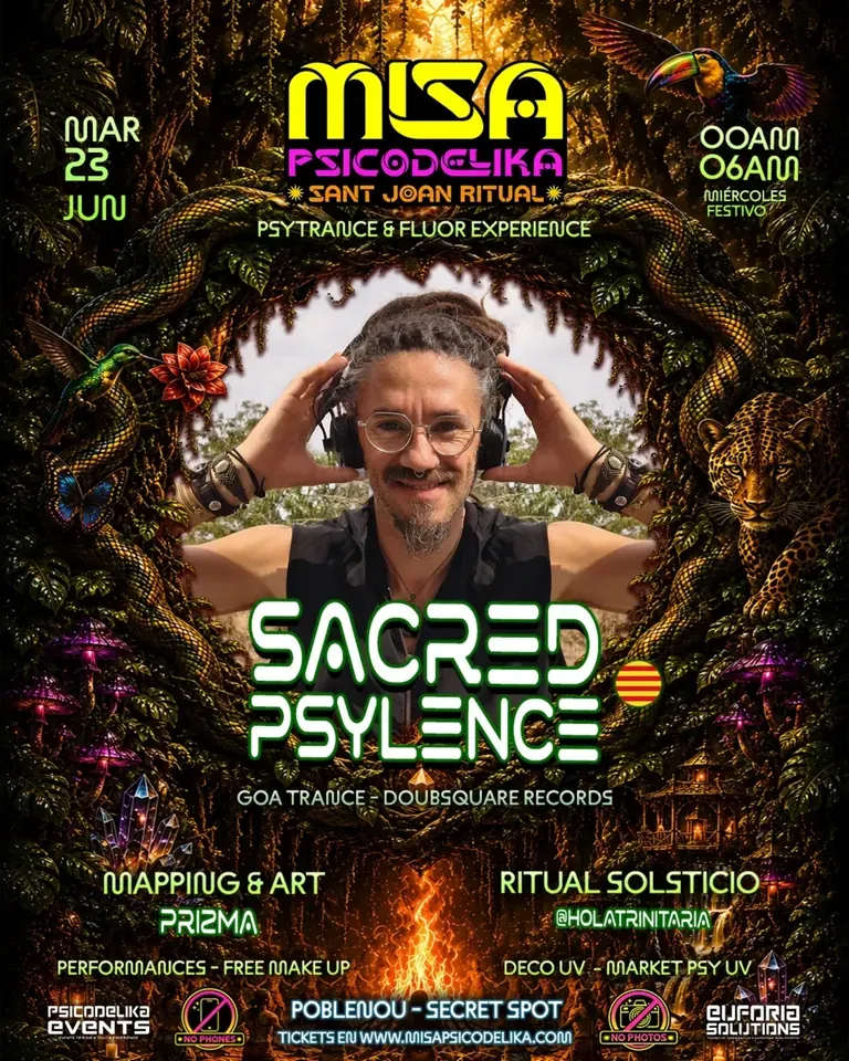 Psyara Crew event flyer