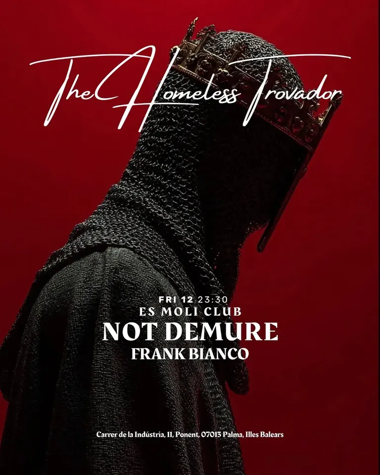 The Homeless Trovador event flyer