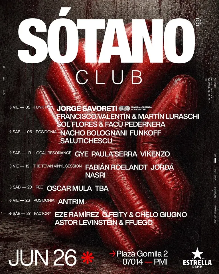 Sótano club event flyer