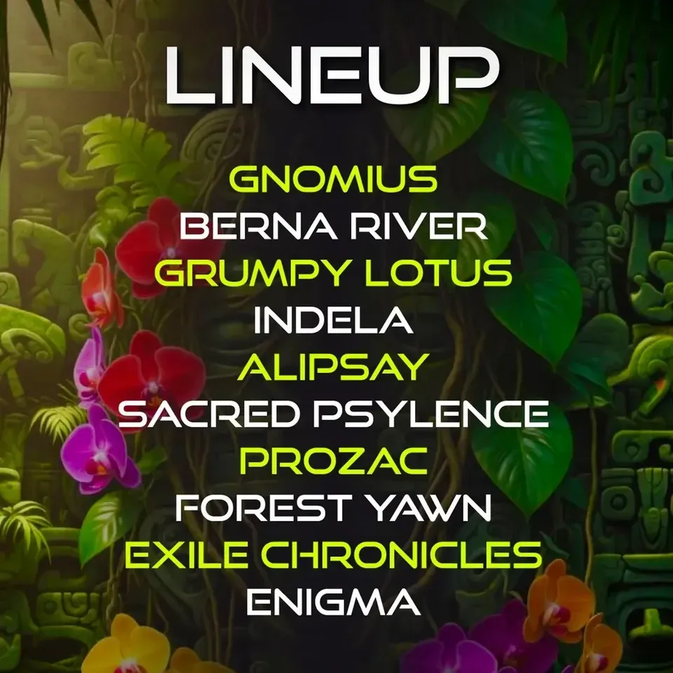 Psyara Crew event flyer