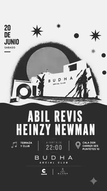 Budha Social Club event flyer