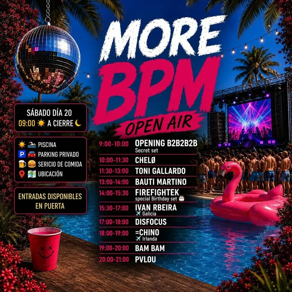 MORE BPM event flyer