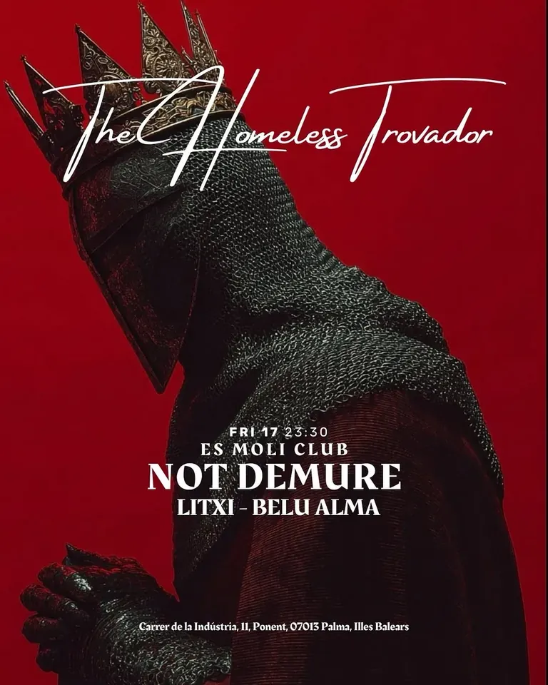 The Homeless Trovador event flyer