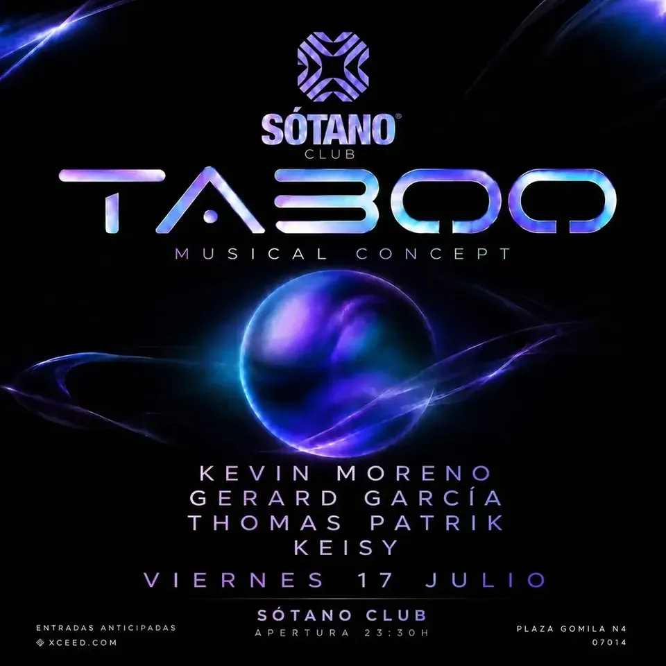Sótano club event flyer