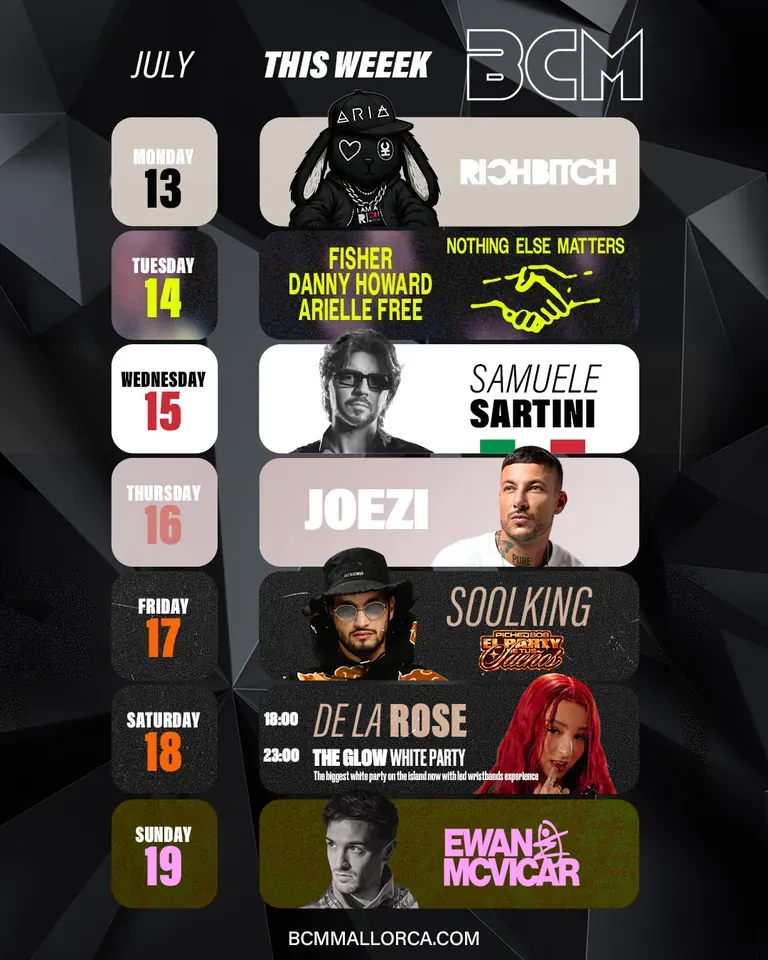 BCM event flyer