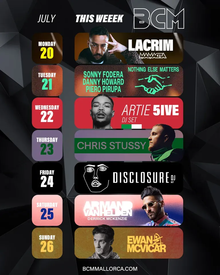 BCM event flyer