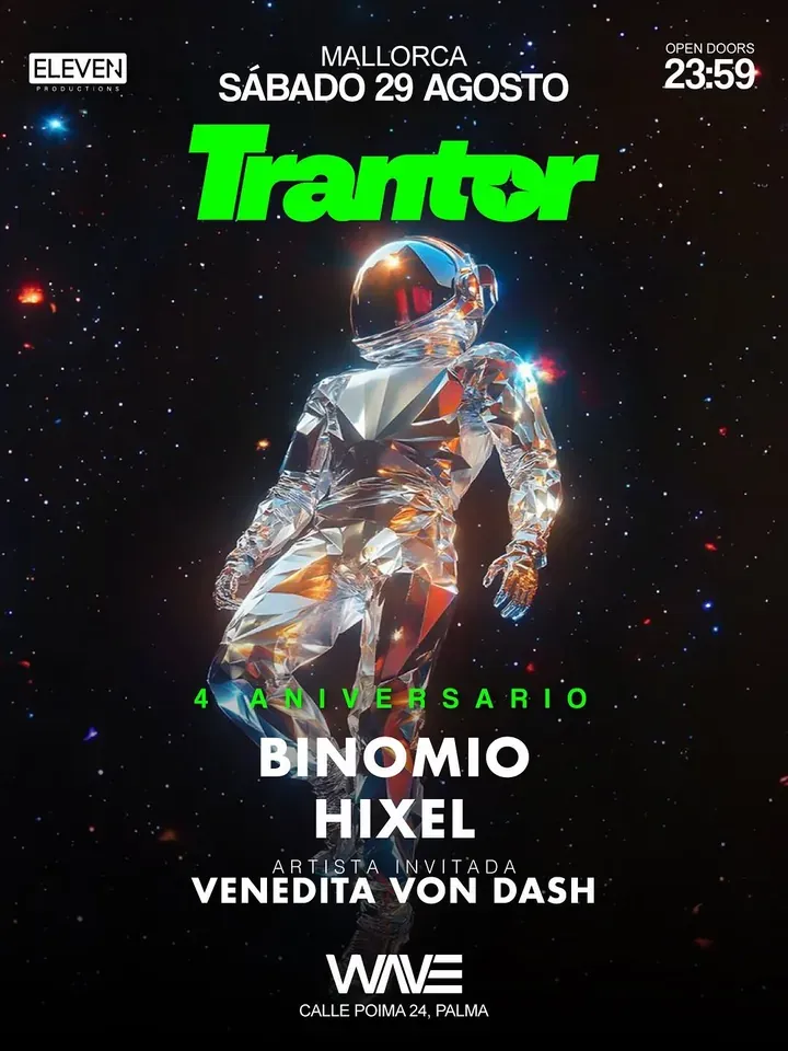 Trantor event flyer