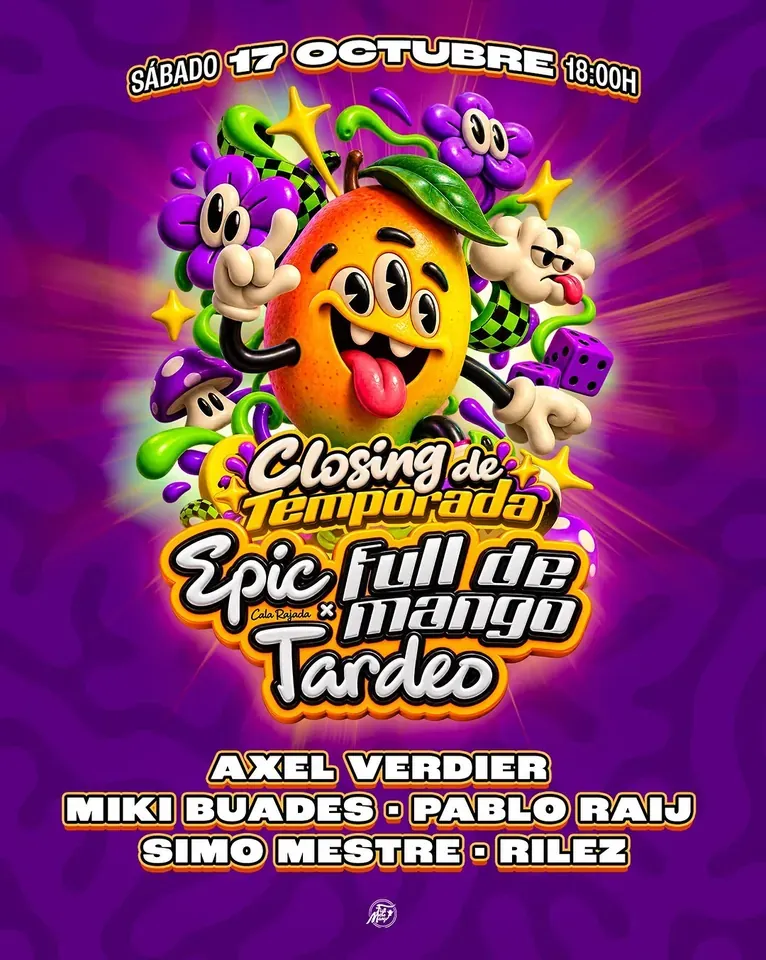 Epic Cala Ratjada event flyer
