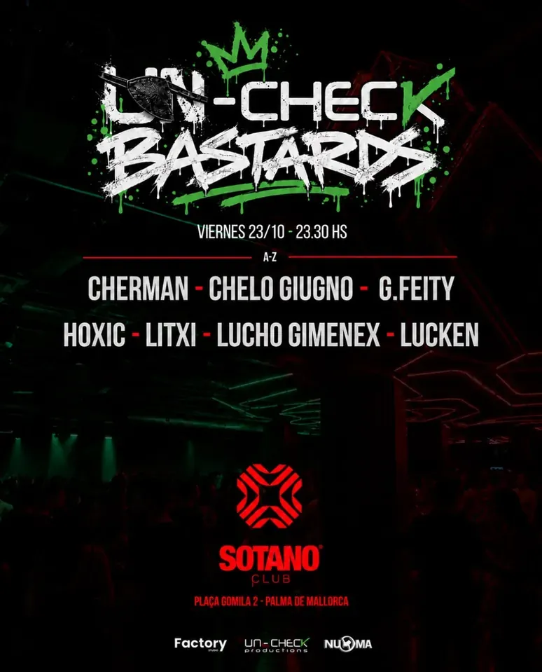 Sótano club event flyer