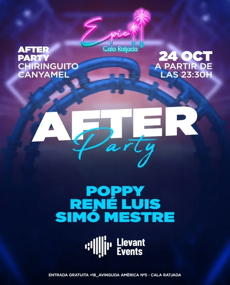 Epic Cala Ratjada event flyer